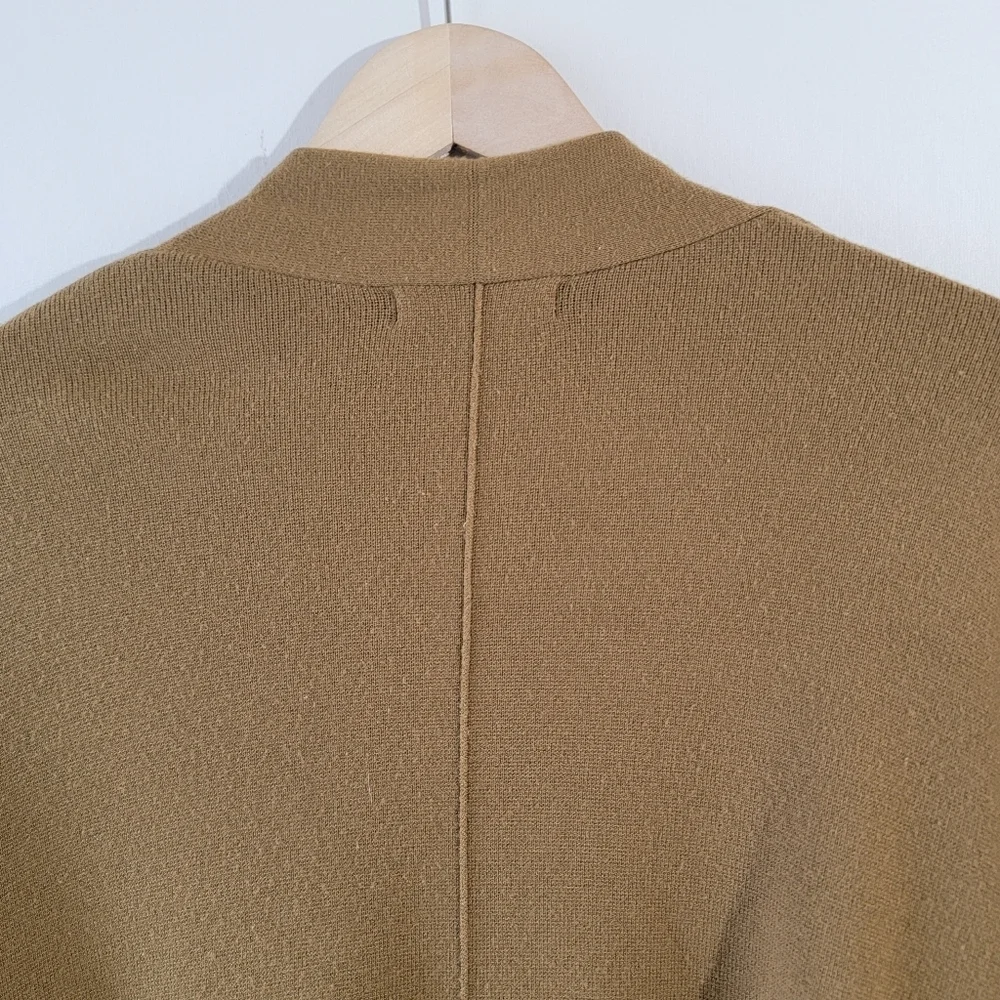 Banana Republic Toasted Coconut Cape Long Cardigan M/L Pocket Fall Winter Cozy